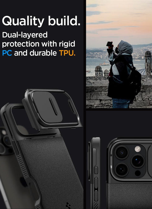 Spigen iPhone 16 Pro MAX Case Optik Armor MAGFIT